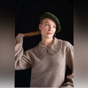 Anthropologie ASTR the Label The Dashwood Peter Pan Collared Sweater